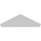 Ekena Millwork Peaked Cap Smooth Architectural PVC Combination Pediment, 84"W x 27-7/8"H x 2-3/4"P (Pitch 6/12) PEDPC084X280PKC00 - alternate 6